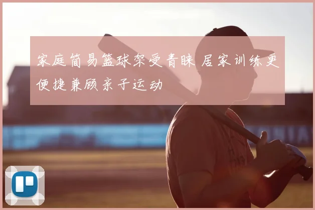 家庭简易篮球架受青睐 居家训练更便捷兼顾亲子运动